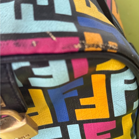 Fendi Multicolor Logo Duffel Bag - Picture 9 of 16